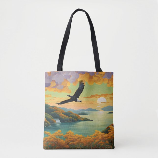 Flying Home Tote Bag (Front)
