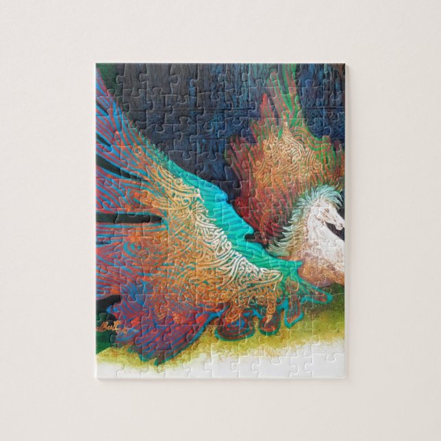 Flying Horse Jigsaw Puzzle (Vertical)