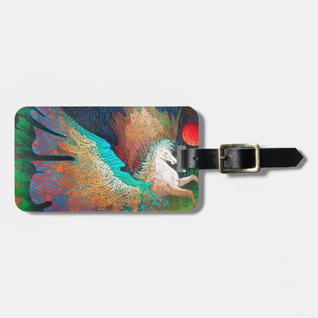 Flying Horse Luggage Tag (Front Horizontal)
