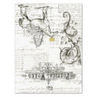 Flying Horse Script Digital Collage Tissue Paper