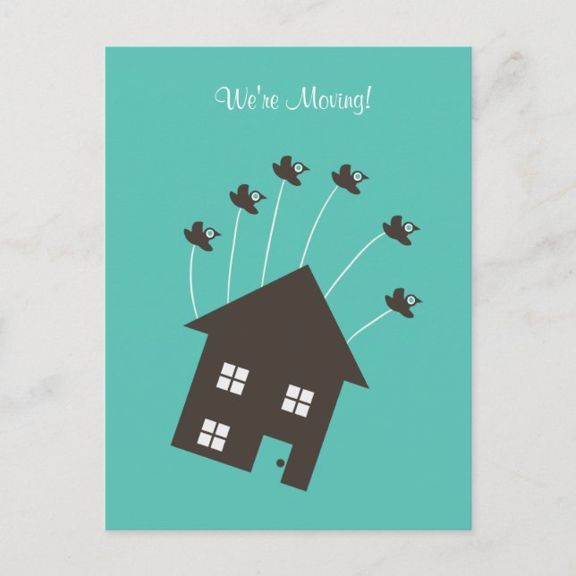 Flying House - We are Moving - Carte postale (Devant)
