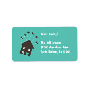 Flying House - We are Moving - Étiquette