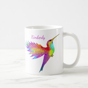 Flying Hummingbird Custom Name Mug