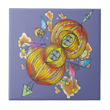 Flying infinity tile.psychedelic butterfly.