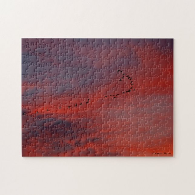 Flying into the Sunset Jigsaw Puzzle (Horizontal)
