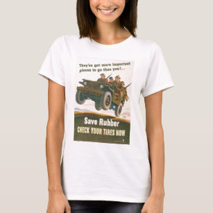 Flying Jeep Poster T-Shirt