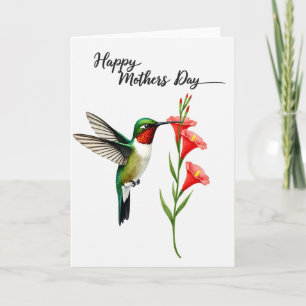 Flying Jewel Sweet Mothers Day Card