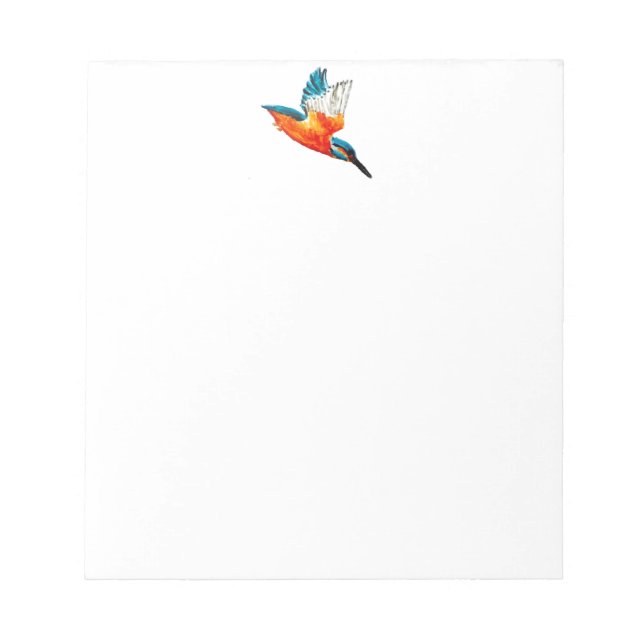 Flying Kingfisher Art Notepad (Front)