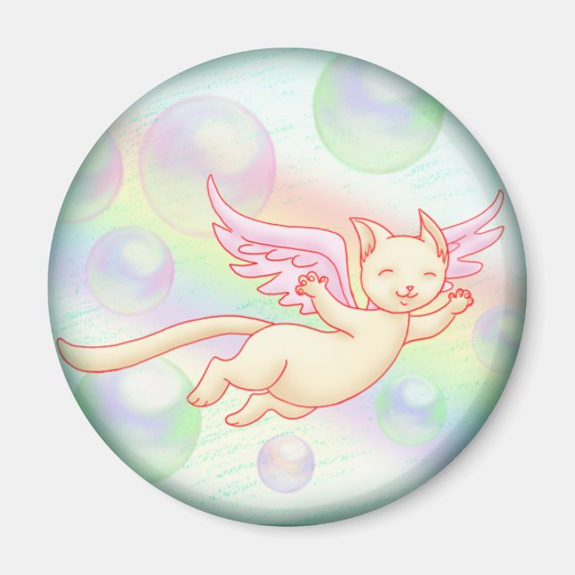 Flying Kitty magnet (Front)
