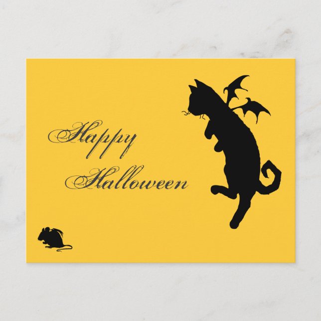 Flying kitty postcard (Front)