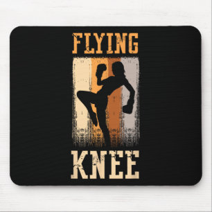 Flying Knee Defense Kick Punch Karate Professional Mouse Pad