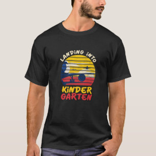 Flying Landing Into Kindergarten Jet Back To Schoo T-Shirt