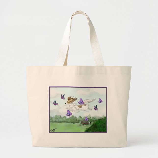 Flying Large Tote Bag (Front)