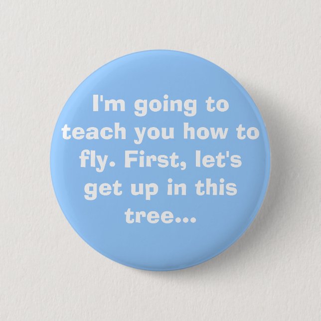 Flying Lessons 2 Inch Round Button (Front)