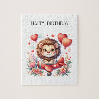 Flying Lion Birthday Jigsaw Puzzle