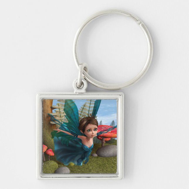 Flying Little Fairy Butterfly Keychain (Front)
