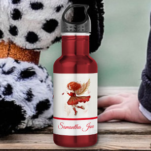 Flying Little Red Fairy Fantasy Art 532 Ml Water Bottle