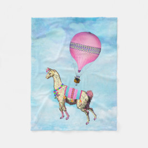 Flying Llama Fleece Blanket