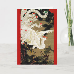 FLYING LOVE PHOENIX,Feathers,Hearts Valentine Day Holiday Card