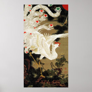 FLYING LOVE PHOENIX,Feathers,Hearts Valentine Day Poster