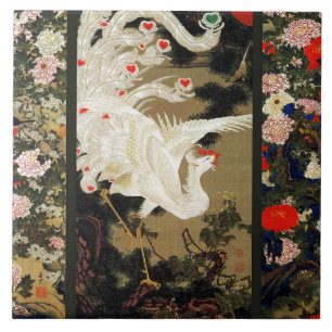 FLYING LOVE PHOENIX,Feathers,Hearts Valentine Day Tile