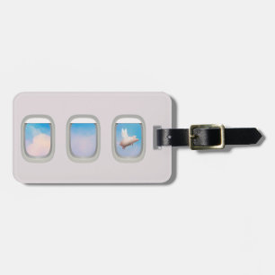 flying luggage tag