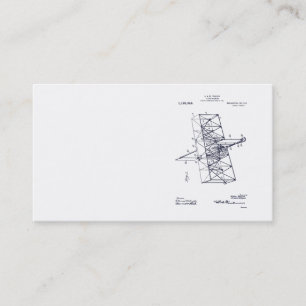 FLYING MACHINE PATENT -CIRCA 1914 - Business cards