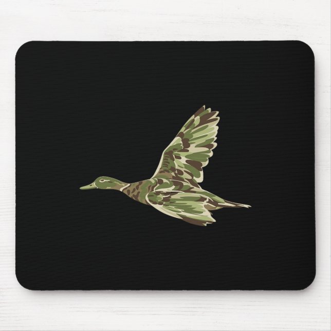 Flying Mallard Duck Camouflage Camo Duck Hunting C Mouse Pad (Front)