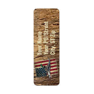 Flying Mallard Duck Return Address Labels