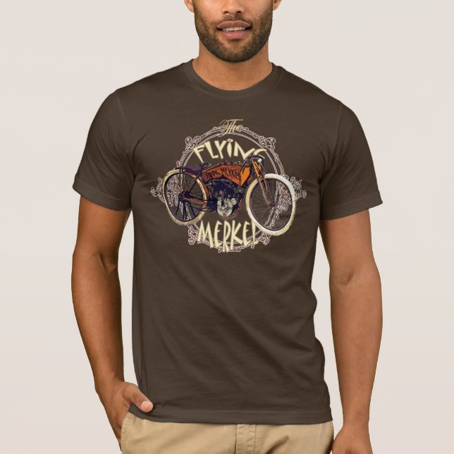 flying merkel motorcycle T-Shirt (Front)