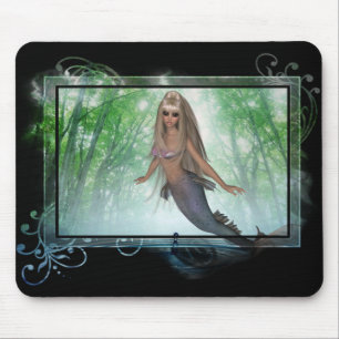 Flying Mermaid out of Water Design ~ Fantasy Mouse Pad
