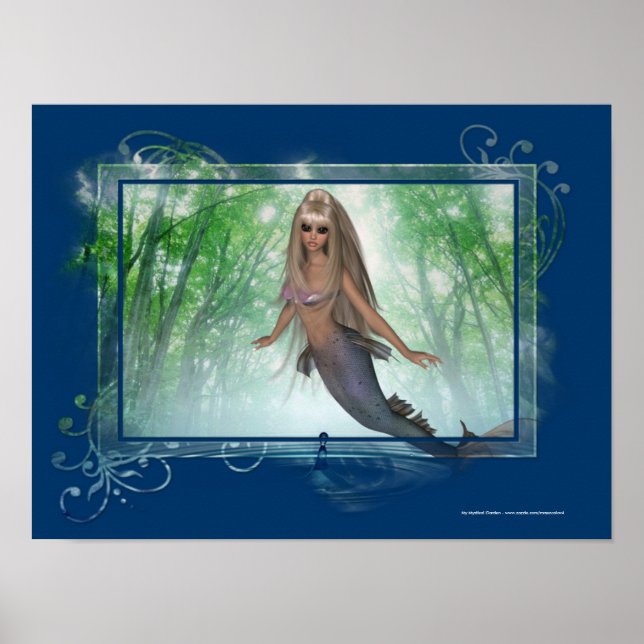 Flying Mermaid out of Water Fantasy Poster (Front)