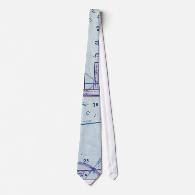 FLYING MILKCANDY Terminal Map Tie (Front)
