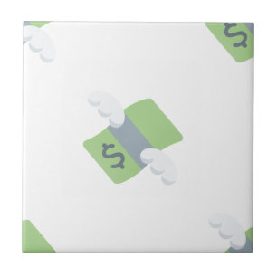 flying money emoji tile
