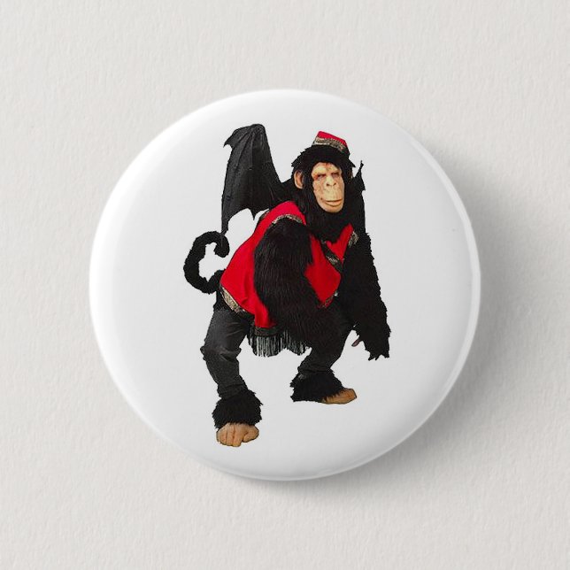 Flying Monkey 2 Inch Round Button (Front)