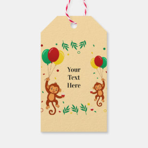 Flying Monkey Balloon Gift Tags