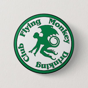 Flying Monkey Drinking Club 2 Inch Round Button