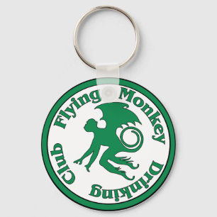 Flying Monkey Drinking Club Keychain