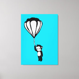 flying monkey : hot air balloon canvas print