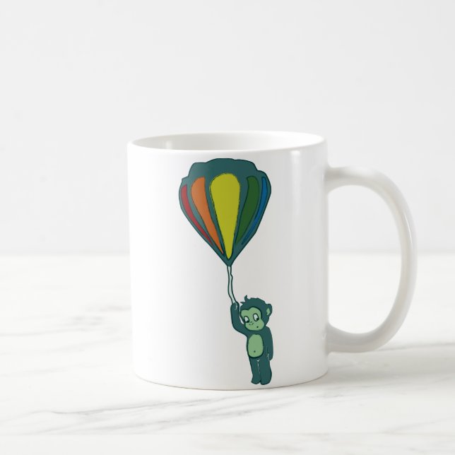 flying monkey : hot air balloon coffee mug (Right)