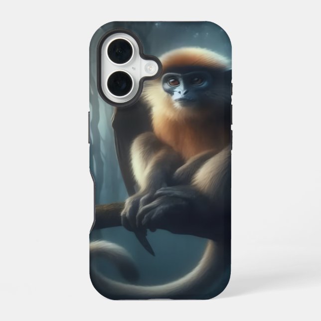 Flying Monkey iPhone 16 Case (Back)