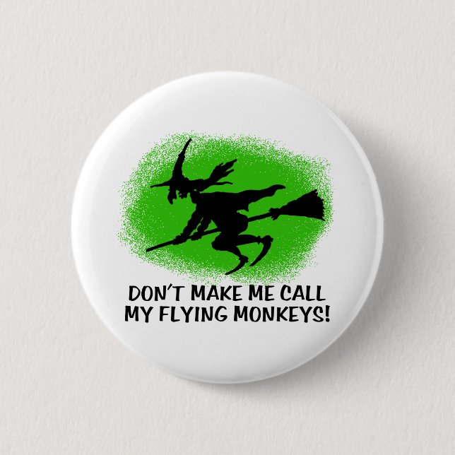 Flying Monkeys 2 Inch Round Button (Front)