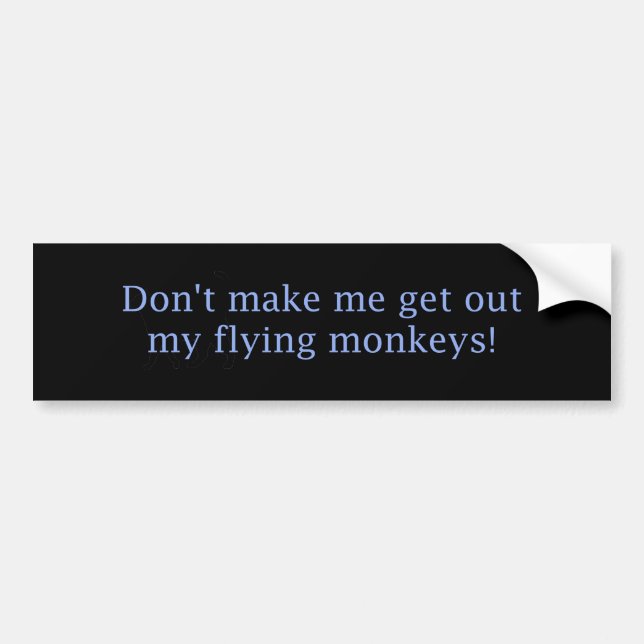 Flying Monkeys Bumper Sticker (Front)