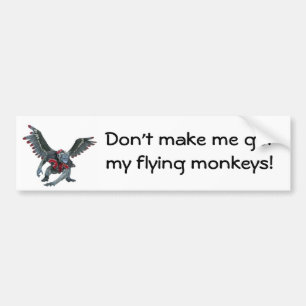 Flying Monkeys Bumper Sticker
