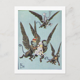 Flying Monkeys Colour Postcard
