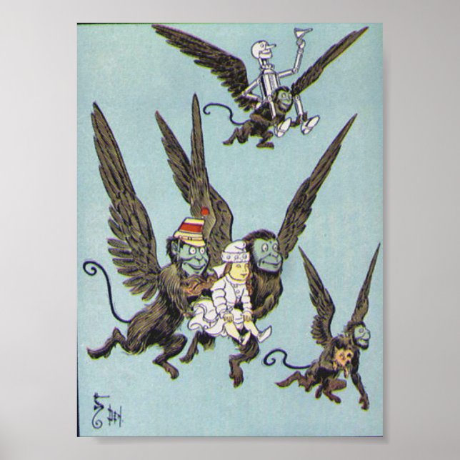 Flying Monkeys Colour Poster (Front)