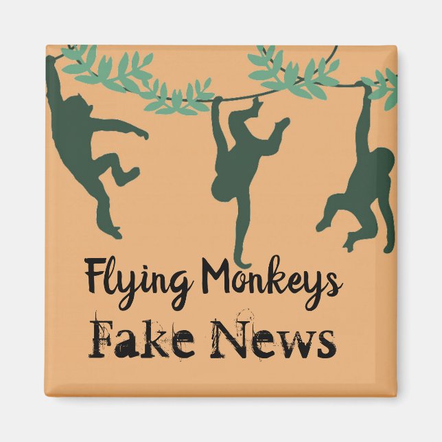 Flying Monkeys Fridge Magnet (Front)
