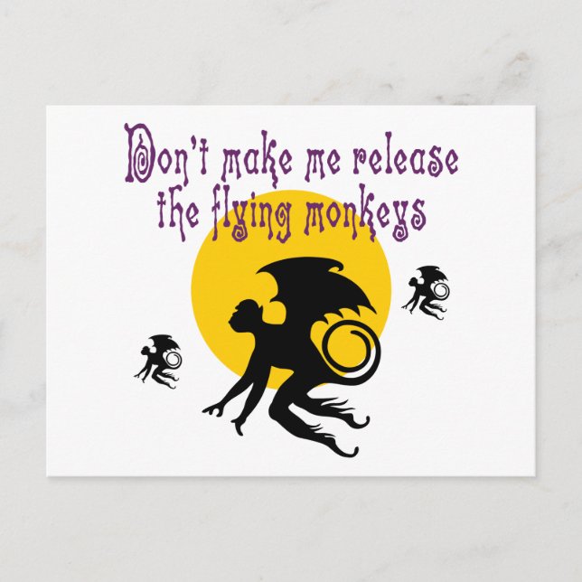 Flying Monkeys Postcard (Front)