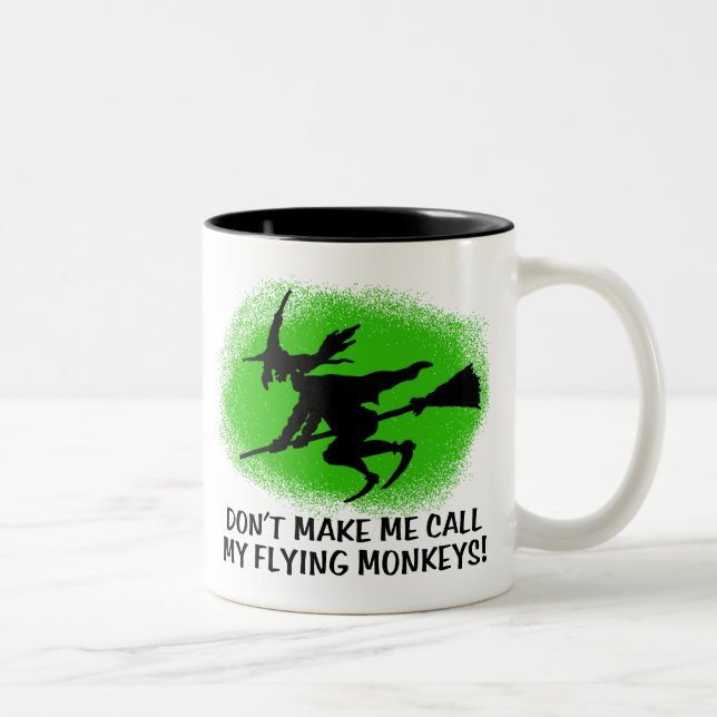 Flying Monkeys Two-Tone Coffee Mug (Right)
