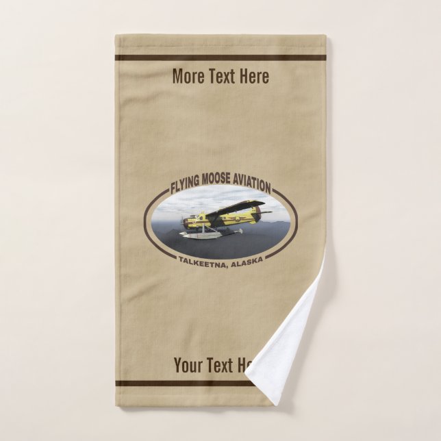 Flying Moose Aviation de Havilland DH3-C Otter Bath Towel Set (Hand Towel)